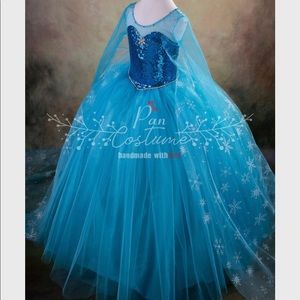 Beautiful Elsa inspired birthday princess dress